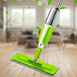 Розумна швабра 3 в 1 з подвійною щіткою та розпилювачем для дому Spray Healthy Mop Зелена 01k02p031v4 фото