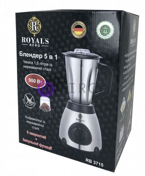 Блендер стационарный ROYAL BERG RB 3715 5 в 1 900Вт 10k01p097 фото