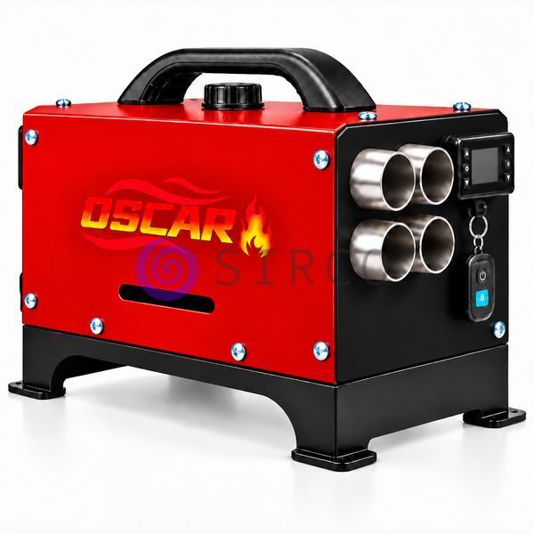 Автономний дизельний обігрівач OSCAR 5kW 12/24/220V з дисплеєм і пультом для гаража, майстерні та складу, Червоний (ISML) 01k07p171v1 фото