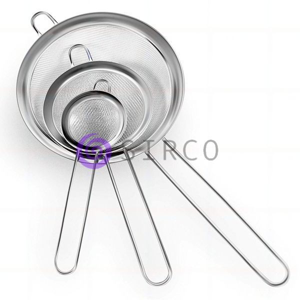 Набір Сито 3 розміри з нержавіючої сталі Strainer Set 3 pc 0222/(212) 10k03p033 фото