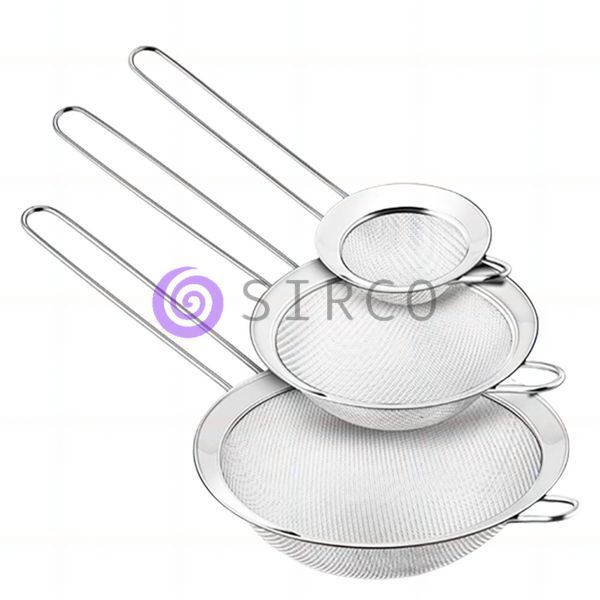 Набір Сито 3 розміри з нержавіючої сталі Strainer Set 3 pc 0222/(212) 10k03p033 фото