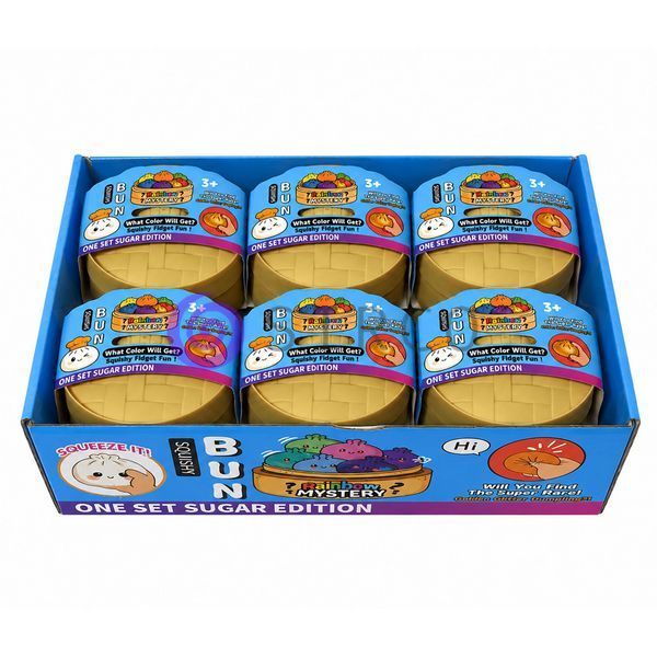 Сквиш булочка пельмень Бао BUN Squishy Rainbow Mystery 8.5 см Orbiz Edition, антистресс, случайный цвет (ОХ) 03k05p566v4 фото