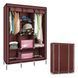 Большой каркасный шкаф, тканевый шкаф Storage Wardrobe 88130 Коричневый (N-14) 01k04p121v2 фото 2