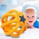 Детский силиконовый ортодонтический прорезыватель для зубов Babyono "Шарик" Желтый" (515/01) (SB) 03k17p345v2 фото 1