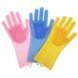 Силиконовые перчатки для уборки и мытья посуды Magic Silicone Gloves 01k02p057 фото 1