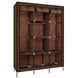 Большой каркасный шкаф, тканевый шкаф Storage Wardrobe 88130 Коричневый (N-14) 01k04p121v2 фото 5