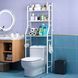 Напольная полка-стеллаж над унитазом Washing Rack Белая 01k04p002 фото 1