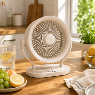 Настольный аккумуляторный вентилятор Bestfan BT-003 USB 15 см, 3 скорости, DC 5V 5W, регулировка наклона 90&deg; кабель USB (X35) 01k07p202v3 фото