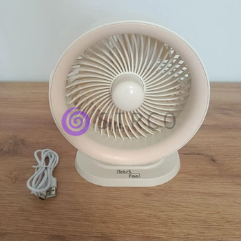 Настільний акумуляторний вентилятор Bestfan BT-003 USB 15 см, 3 швидкості, DC 5V 5W, регулювання нахилу 90&deg; кабель USB (X35) 01k07p202v3 фото