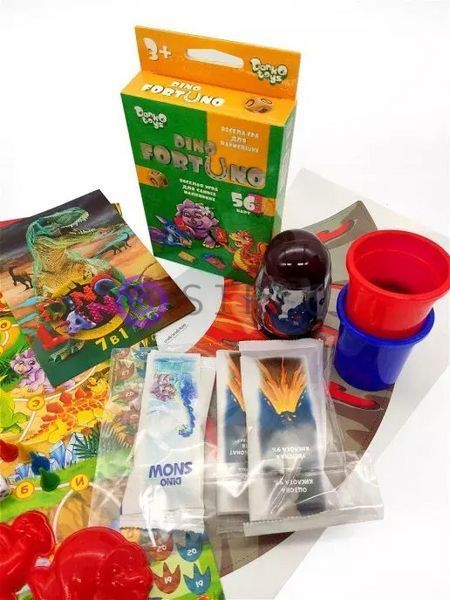 Дитячий ігровий набір для творчості настільна гра 7в1 "Dino Land (IGR24) 03k12p039 фото