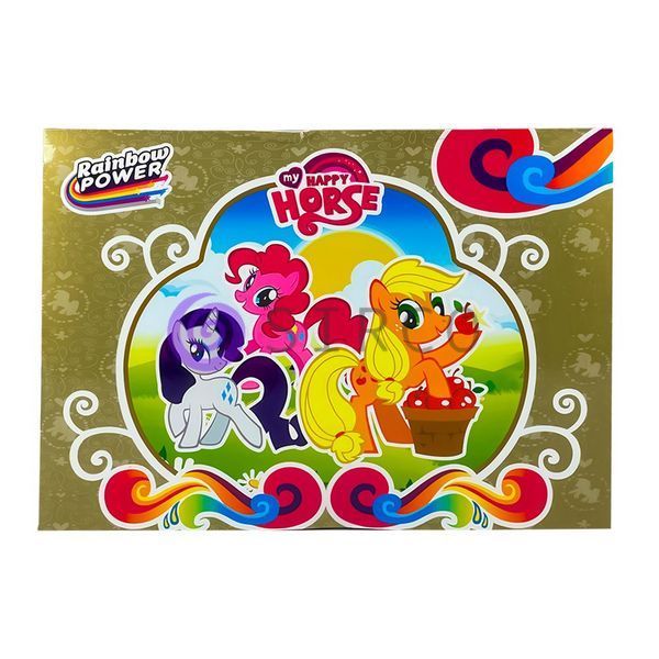 Детский подарочный набор игрушек единороги с расческой в комплекте My happy horse EN71-6P/L-A17 3+ (AHMD) 03k09p169v2 фото