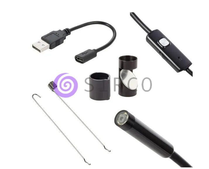 Камера Ендоскоп Android and PC Endoscope, гнучка USB-камера 3 м 11k02p145v1 фото
