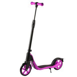 Самокат скутер 112 Розовый. Большие колеса. Усиленный. 13k01p042v1 фото