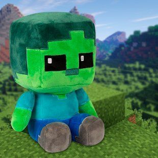 Плюшевая мягкая игрушка Зомби из игры Майнкрафт "Minecraft" (740) 03k01p025v1 фото