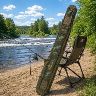Рибальський чохол BoyaBY HL Rod Bag 160 см для вудок / Напівжорсткий чохол камуфляж з двома секціями (988) 02k04p523v4 фото