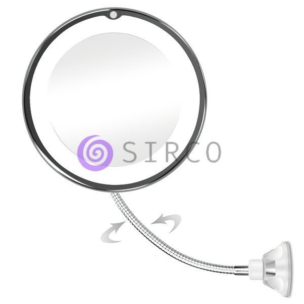 Гибкое круглое зеркало с LED подсветкой и увеличением Ultra Flexible Mirror (V-212) 07k04p010 фото