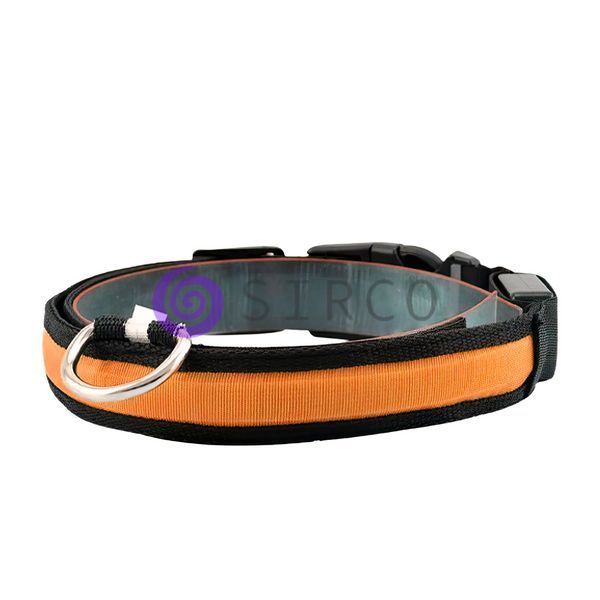 Нашийник для собак, що світиться USB GLOW RING помаранчевий S/205 05k05p055v1 фото