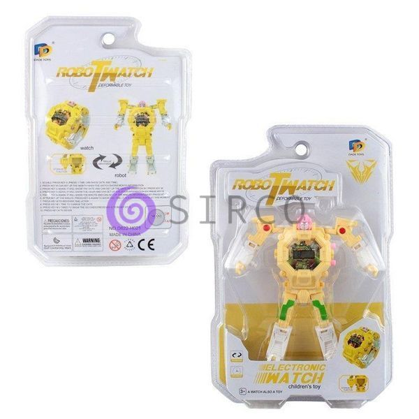Дитяча іграшка годинник робот трансформер Sunroz Robot Watch (V-S) 03k05p125 фото