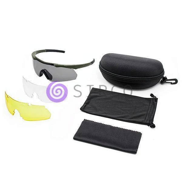 Тактические очки "TGG2" Black 3 в 1 в футляре 08k04p017 фото