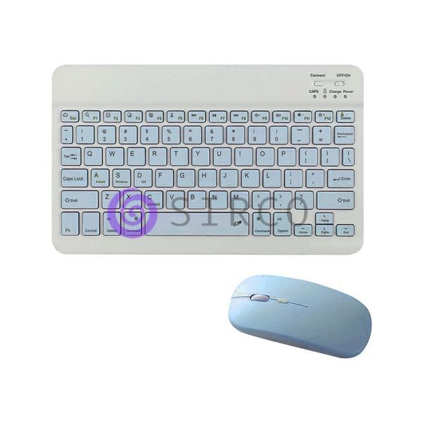 Бездротова Клавіатура та Миша Bluetooth на Акумуляторі Блакитна/VEN0330/626 11k07p019v1 фото
