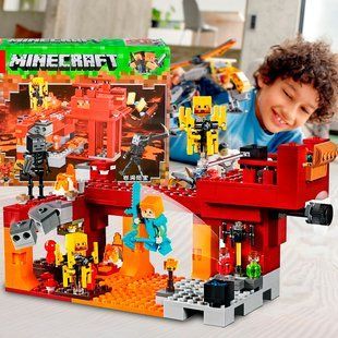 Детский игровой набор конструктор Minecraft "Адское подземелье" 68010 221 деталь (593) 03k03p010 фото