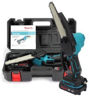 Акумуляторна міні-пила Makita DUC 155Z 24 V 5Ah, шина 150 мм, 2 акумулятора, в кейсі 09k08p037 фото