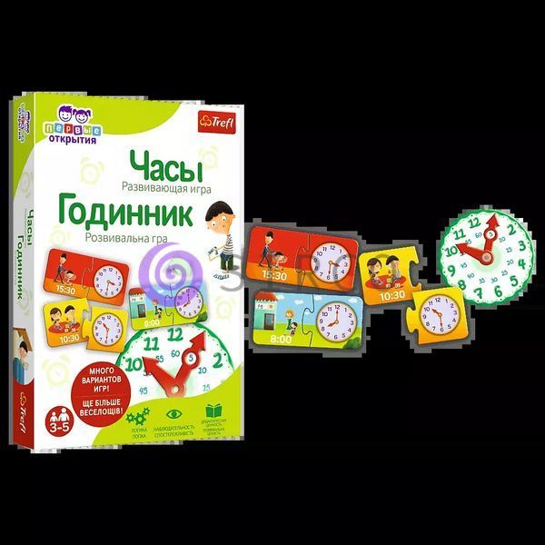 Дитяча настільна гра Trefl "Годинник. Перші відкриття" (02163) (SB) 03k19p013 фото