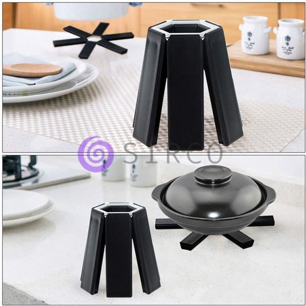 Кухонный термостойкий складной держатель для горячих кастрюль Folding Pot Mat 10k10p106 фото