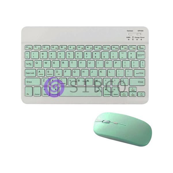 Беспроводная Клавиатура и Мышь Bluetooth на Аккумуляторе Зеленая/VEN0330/626 11k07p019v2 фото