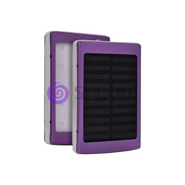 УМБ Power bank ViaKing 5000 mAh солнечная панель и LED-фонарь Сиреневый/H-1 11k12p004v5 фото