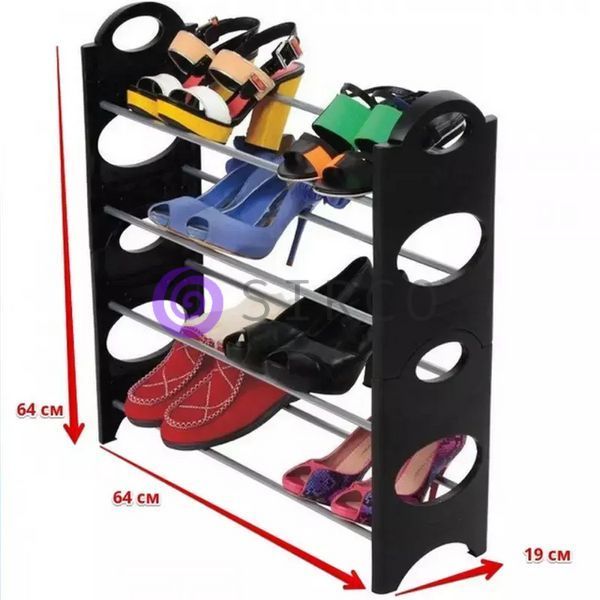 Стеллаж-полка для хранения обуви на 12 пар обуви Shoe Rack 4 полки (205) 01k04p028 фото