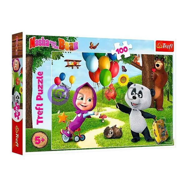 Пазли дитячі - (100 елм.) - "Машенька та друзі" 16370/Trefl (SB) 03k19p120 фото
