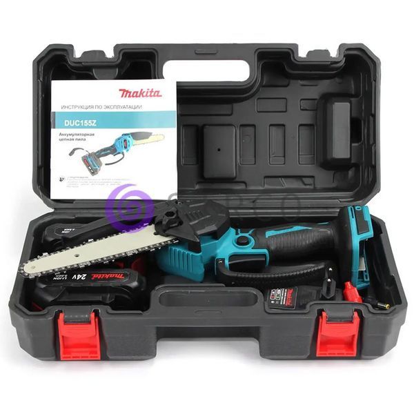 Акумуляторна міні-пила Makita DUC 155Z 24 V 5Ah, шина 150 мм, 2 акумулятора, в кейсі 09k08p037 фото