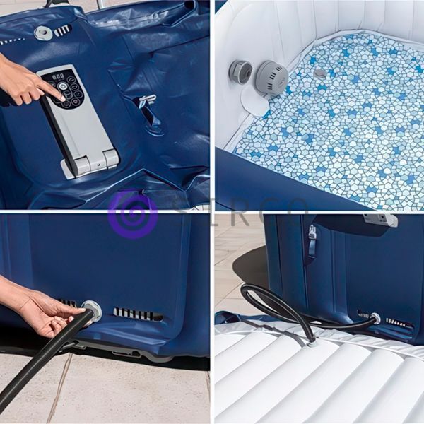Надувне джакузі Bestway 6001H Lay-Z-Spa Hawaii 180x71 см 1325 л/год 6 місць 840 л (АТ) 02k12p331 фото