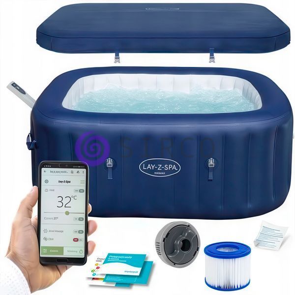 Надувне джакузі Bestway 6001H Lay-Z-Spa Hawaii 180x71 см 1325 л/год 6 місць 840 л (АТ) 02k12p331 фото