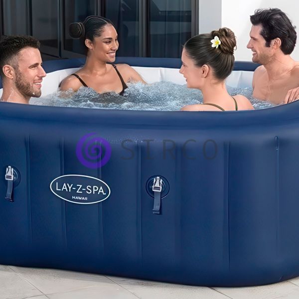Надувне джакузі Bestway 6001H Lay-Z-Spa Hawaii 180x71 см 1325 л/год 6 місць 840 л (АТ) 02k12p331 фото