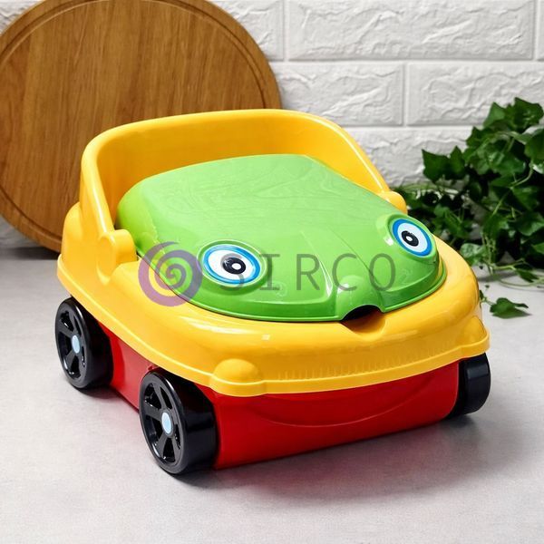 Дитячий горщик музичний Tiny Mini art car зі знімним резервуаром, Червоно-жовто-зелений (DRK) 03k17p043v4 фото