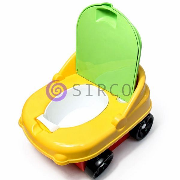 Дитячий горщик музичний Tiny Mini art car зі знімним резервуаром, Червоно-жовто-зелений (DRK) 03k17p043v4 фото