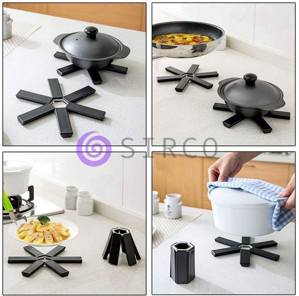 Кухонный термостойкий складной держатель для горячих кастрюль Folding Pot Mat 10k10p106 фото