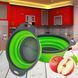 Друшляк силіконовий складаний COLLAPSIBLE FILTER BASKETS 2 шт. Зелений 10k10p054 фото 1