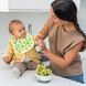 Дитячий водонепроникний бавовняний нагрудник на липучці Babyono "Я їм і я зростаю" 3м+ в асортименті (831) (SB) 03k17p334 фото 2
