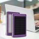 УМБ Power bank ViaKing 5000 mAh солнечная панель и LED-фонарь Сиреневый/H-1 11k12p004v5 фото 1