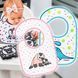 Дитячий водонепроникний бавовняний нагрудник на липучці Babyono "Я їм і я зростаю" 3м+ в асортименті (831) (SB) 03k17p334 фото 1