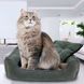 Велюрова лежанка для собак та кішок з м'якими бортами Mamo Pets Simple XS 45х35см Темно-сіра 05k01p030 фото 1