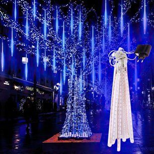 Новогодняя гирлянда водонепроницаемая "Тающие Сосульки" 8 шт 48 см (синий) 12k01p026v2 фото