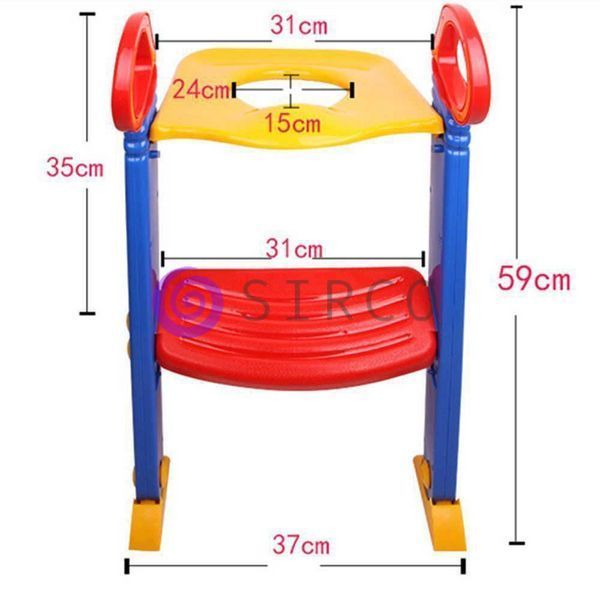Дитяче сидіння на унітаз із сходинкою та ручками Children's Toilet Trainer (509) 03k17p067 фото