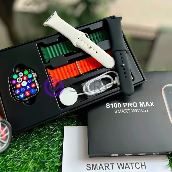 Смарт годинник наручний Smart S100 PRO MAX (4 ремінці)/259 11k08p052 фото
