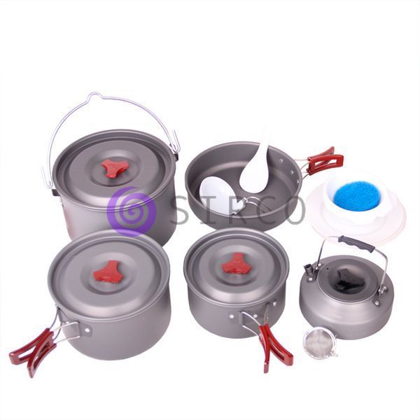 Походный набор туристической посуды на 4-5 человек для кемпинга Cooking Set DS-309 (МА75) 02k03p178 фото