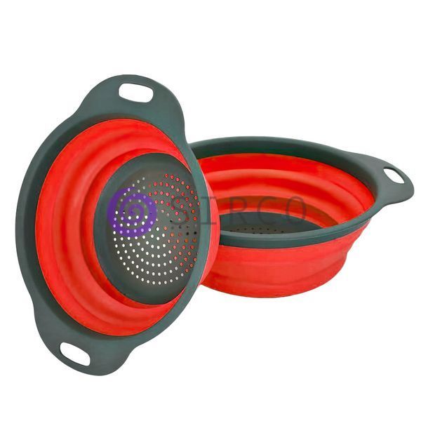 Дуршлаг силиконовый складной COLLAPSIBLE FILTER BASKETS 2 шт. Красный 10k10p054v1 фото