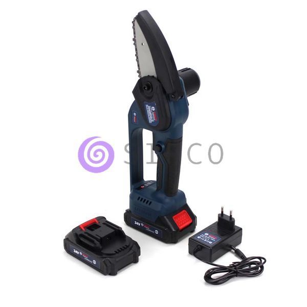 Аккумуляторная мини-пила Bosch UniversalChain 24 (24V, 4Аh, шина 10 см) защитная крышка, в кейсе 09k08p039 фото